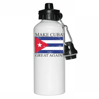 Make Cuba Great Again Cuban Flag Aluminum Water Bottle