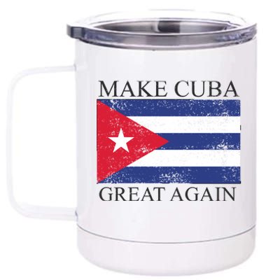 Make Cuba Great Again Cuban Flag 12 oz Stainless Steel Tumbler Cup