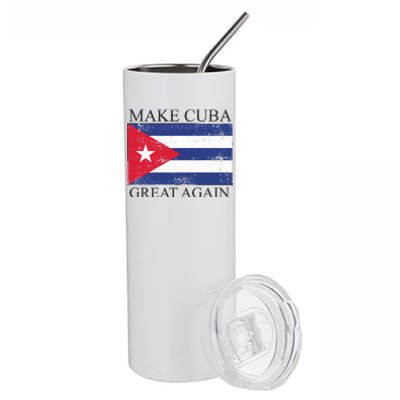 Make Cuba Great Again Cuban Flag Stainless Steel Tumbler