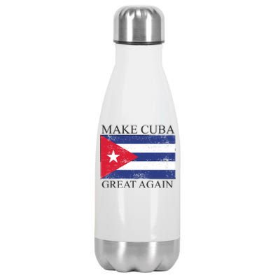 Make Cuba Great Again Cuban Flag Stainless Steel Insulated Water Bottle