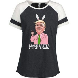 Make Easter Great Again Enza Ladies Jersey Colorblock Tee