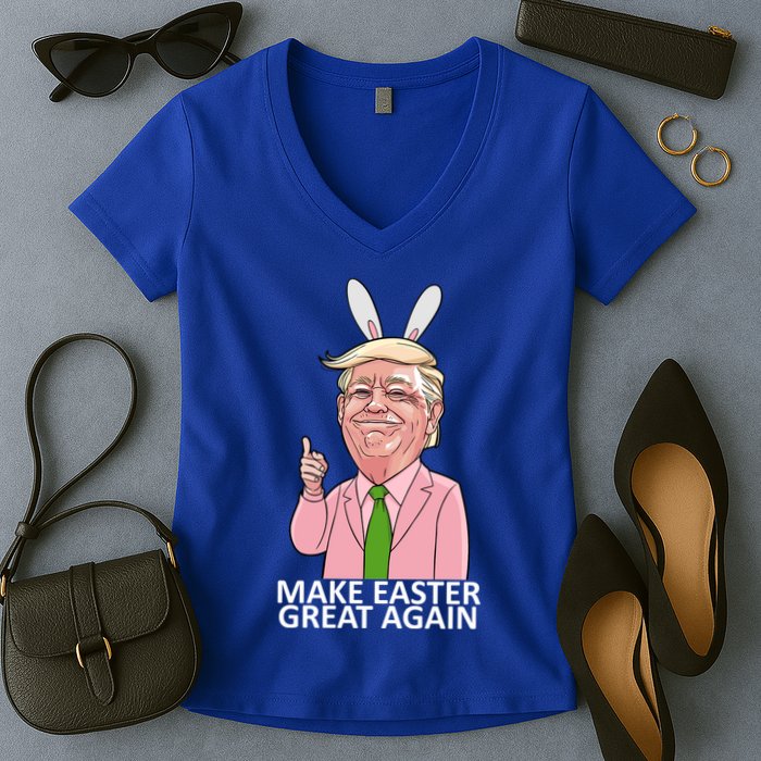 Make Easter Great Again Women's V-Neck T-Shirt
