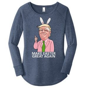 Make Easter Great Again Women's Perfect Tri Tunic Long Sleeve Shirt