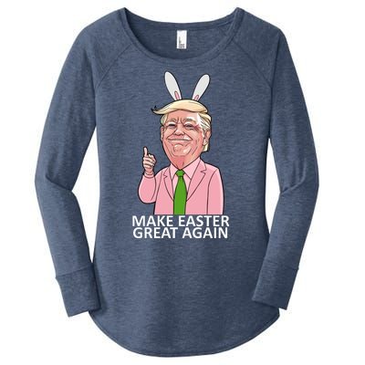 Make Easter Great Again Women's Perfect Tri Tunic Long Sleeve Shirt