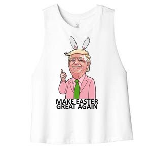 Make Easter Great Again Women's Racerback Cropped Tank