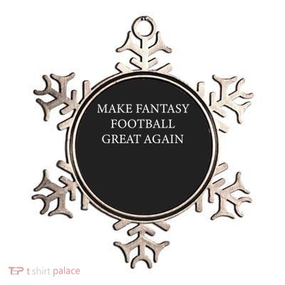 Make Fantasy Football Great Again Metallic Star Ornament