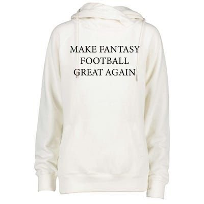 Make Fantasy Football Great Again Womens Funnel Neck Pullover Hood