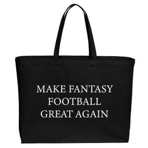 Make Fantasy Football Great Again Cotton Canvas Jumbo Tote