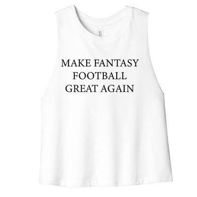 Make Fantasy Football Great Again Women's Racerback Cropped Tank