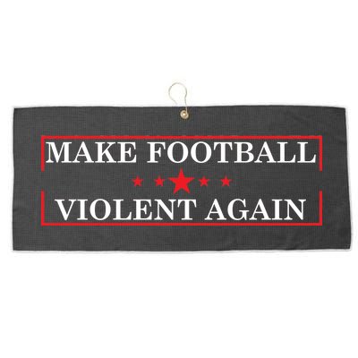 Make Football Violent Again Large Microfiber Waffle Golf Towel