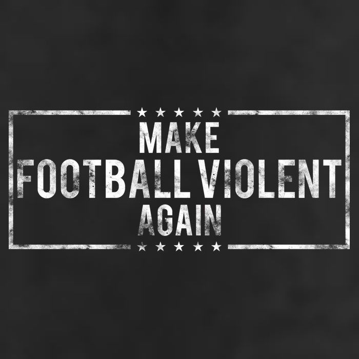 Make Football Violent Again Distress Logo Adult Drive Performance Visor