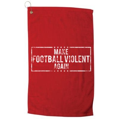 Make Football Violent Again Distress Logo Golf Towel