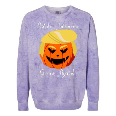 Make Halloween Great Again - Donald Trump Colorblast Crewneck Sweatshirt