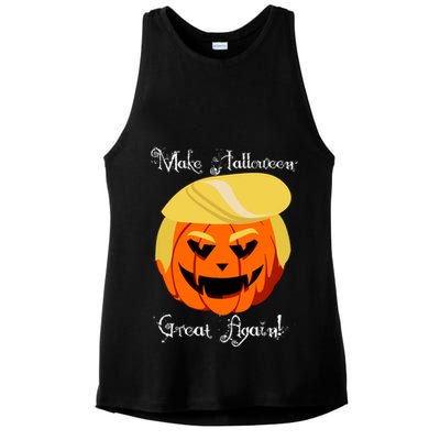 Make Halloween Great Again - Donald Trump Ladies PosiCharge Tri-Blend Wicking Tank