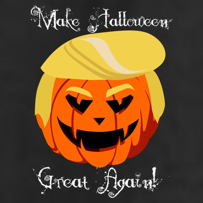 Make Halloween Great Again - Donald Trump 7 Panel Mesh Trucker Snapback Hat