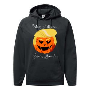 Make Halloween Great Again - Donald Trump Performance Fleece Hoodie