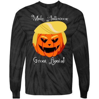 Make Halloween Great Again - Donald Trump Tie-Dye Long Sleeve Shirt