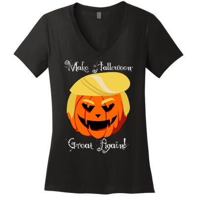 Make Halloween Great Again - Donald Trump Women's V-Neck T-Shirt
