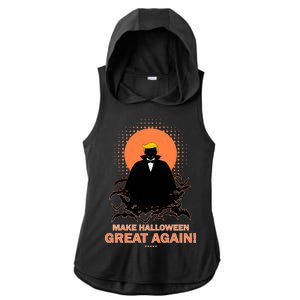 Make Halloween Great Again Trump Ladies PosiCharge Tri-Blend Wicking Draft Hoodie Tank