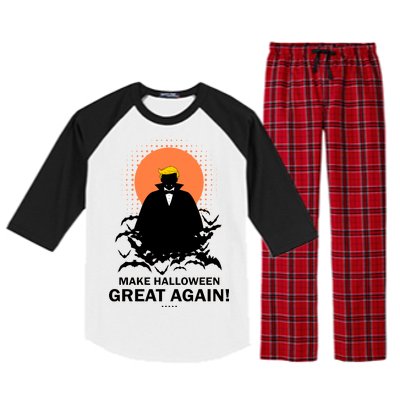 Make Halloween Great Again Trump Raglan Sleeve Pajama Set