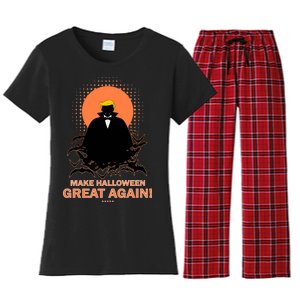 Make Halloween Great Again Trump Women's Flannel Pajama Set