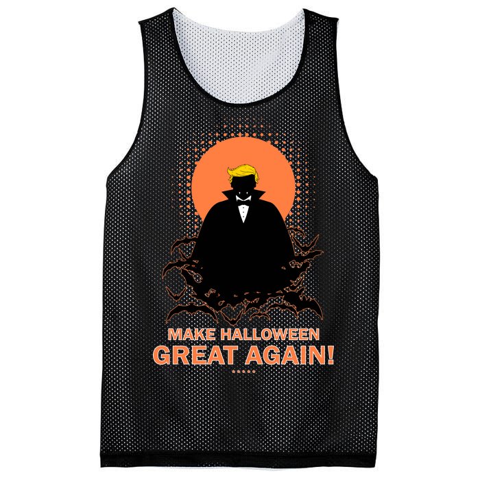 Make Halloween Great Again Trump Mesh Reversible Basketball Jersey Tank