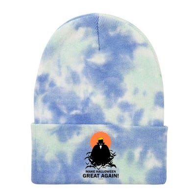 Make Halloween Great Again Trump Tie Dye 12in Knit Beanie