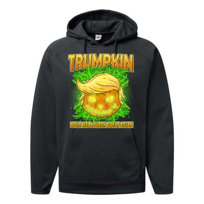 Make Halloween Great Again Trumpkin Performance Fleece Hoodie