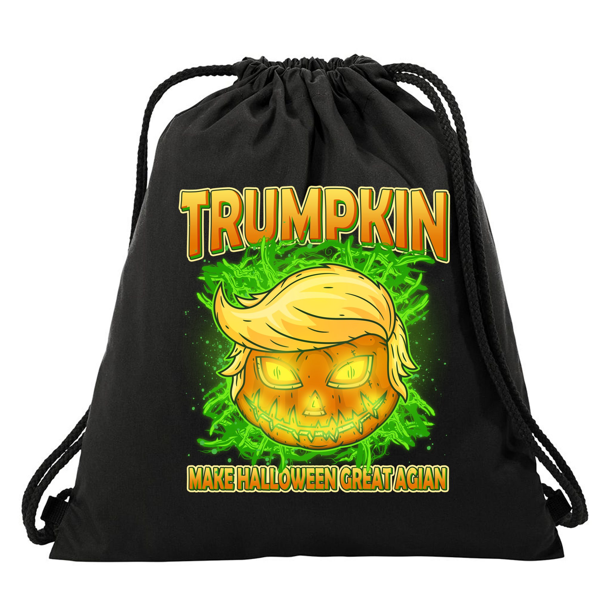 Make Halloween Great Again Trumpkin Drawstring Bag