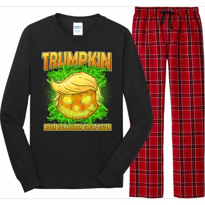 Make Halloween Great Again Trumpkin Long Sleeve Pajama Set