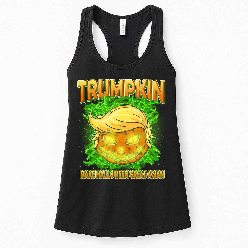 Make Halloween Great Again Trumpkin Womens Tank Top