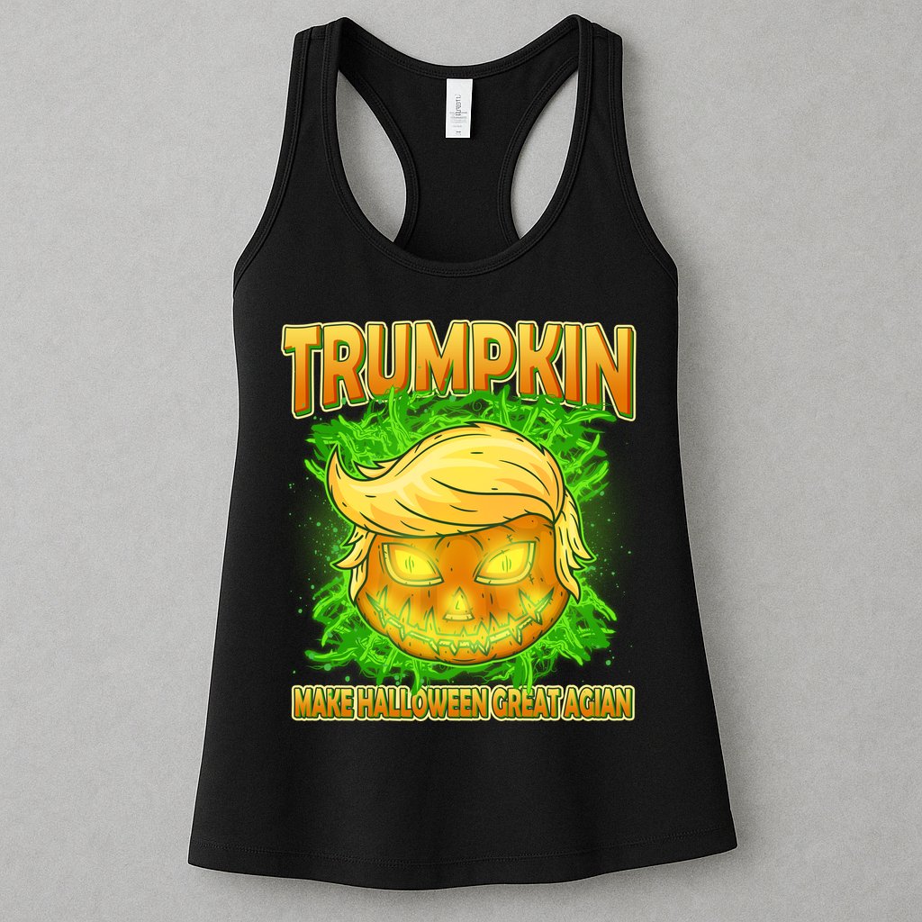 Make Halloween Great Again Trumpkin Womens Tank Top
