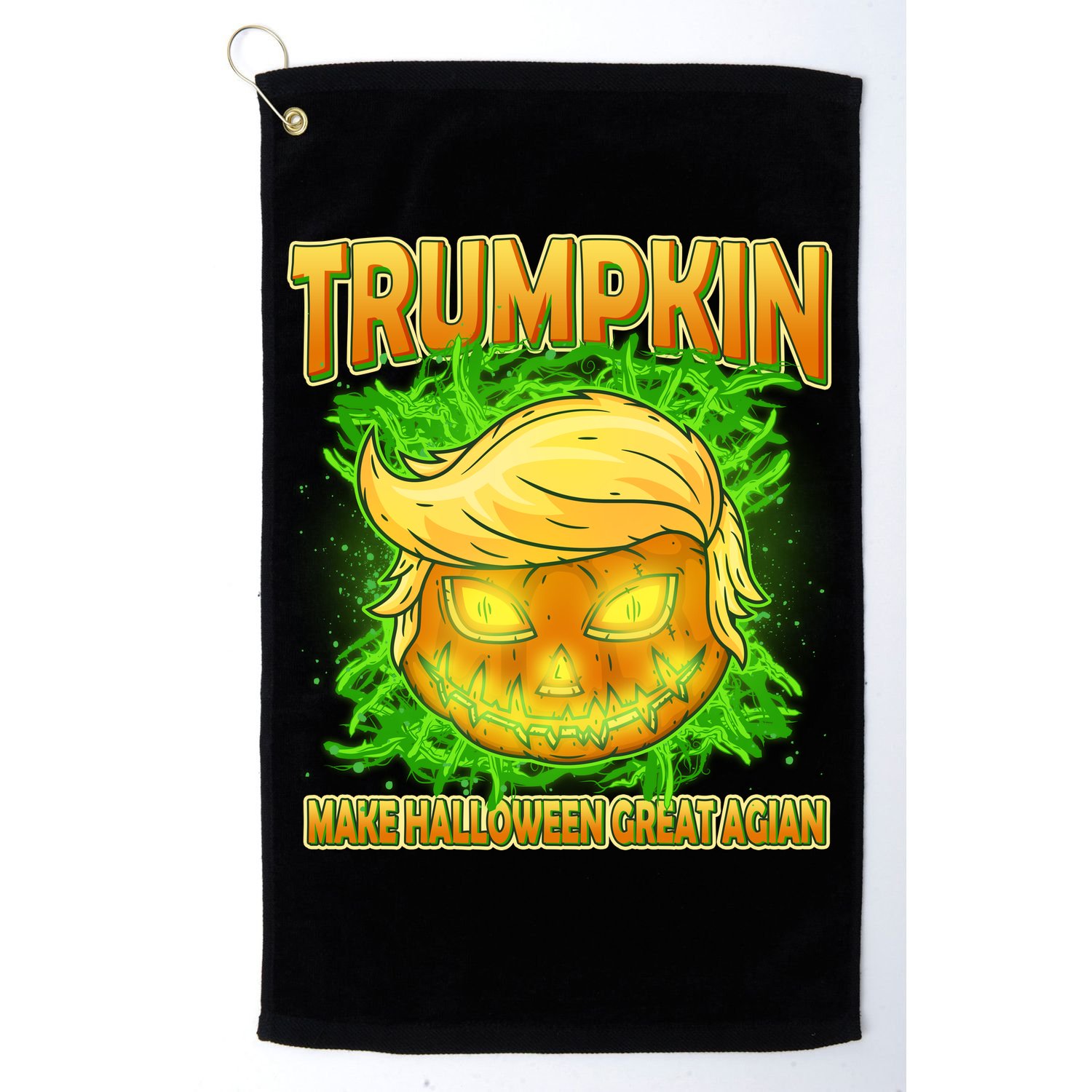 Make Halloween Great Again Trumpkin Golf Towel