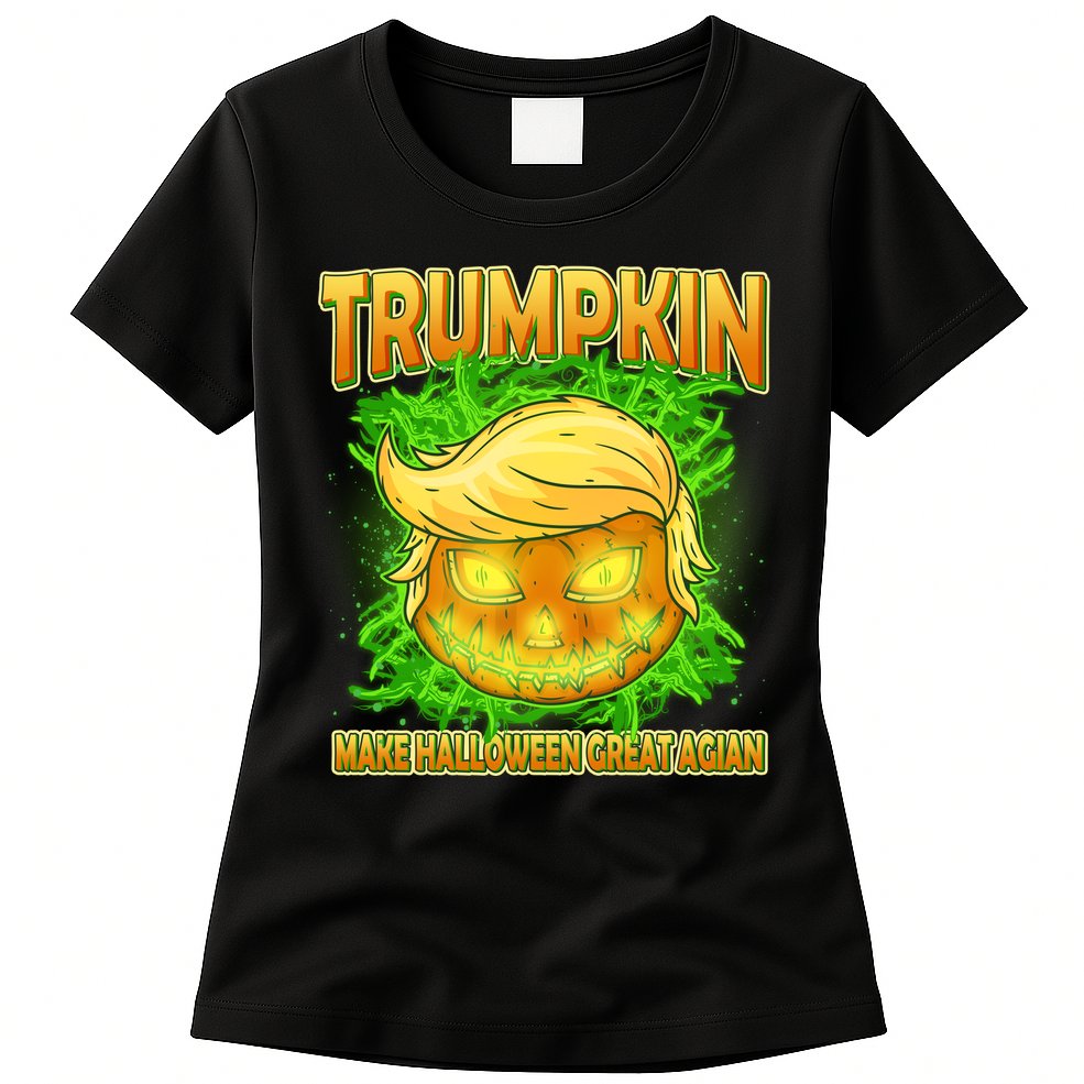 Make Halloween Great Again Trumpkin Womens T-Shirt