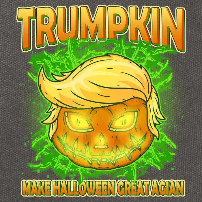 Make Halloween Great Again Trumpkin Cotton Canvas Backpack