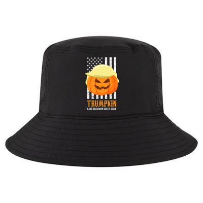 Make Halloween Great Again Trumpkin USA Flag Cool Comfort Performance Bucket Hat