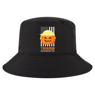 Make Halloween Great Again Trumpkin USA Flag Cool Comfort Performance Bucket Hat