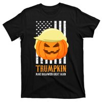 Make Halloween Great Again Trumpkin USA Flag T-Shirt