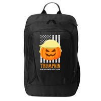 Make Halloween Great Again Trumpkin USA Flag City Backpack