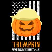 Make Halloween Great Again Trumpkin USA Flag City Backpack