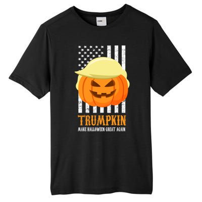 Make Halloween Great Again Trumpkin USA Flag Tall Fusion ChromaSoft Performance T-Shirt