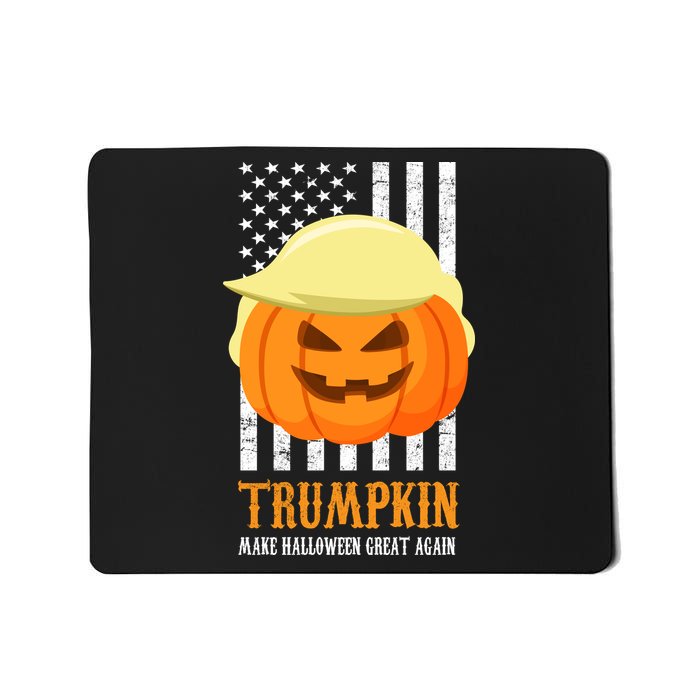 Make Halloween Great Again Trumpkin USA Flag Mousepad