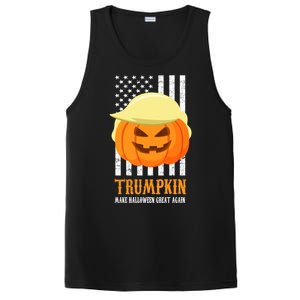 Make Halloween Great Again Trumpkin USA Flag PosiCharge Competitor Tank