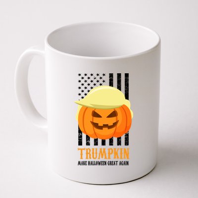 Make Halloween Great Again Trumpkin USA Flag Coffee Mug