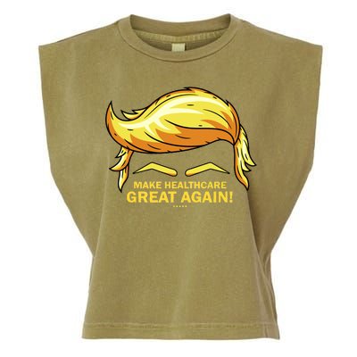 Make Health Care Great Again Trump Garment-Dyed Women's Muscle Tee