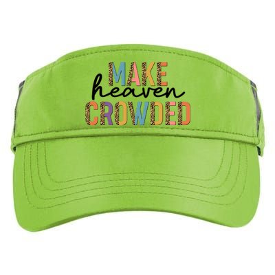 Make Heaven Crowded Leopard Print Pattern Adult Drive Performance Visor