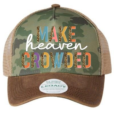 Make Heaven Crowded Leopard Print Pattern Legacy Tie Dye Trucker Hat