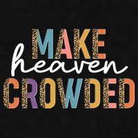 Make Heaven Crowded Leopard Print Pattern Ladies PosiCharge Tri-Blend Wicking Tank