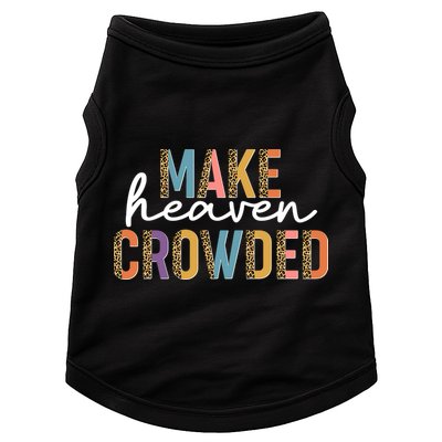 Make Heaven Crowded Leopard Print Pattern Doggie Tank