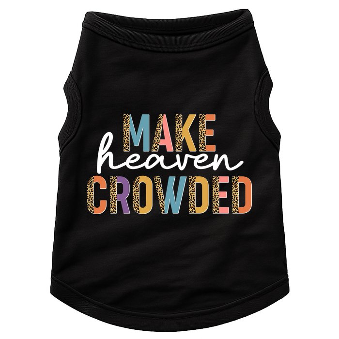 Make Heaven Crowded Leopard Print Pattern Doggie Tank